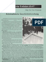 Historische Tatsachen - Nr. 67 - Udo Walendy - Kriminalisierte Geschichtsforschung (1995, 40 S., Scan)