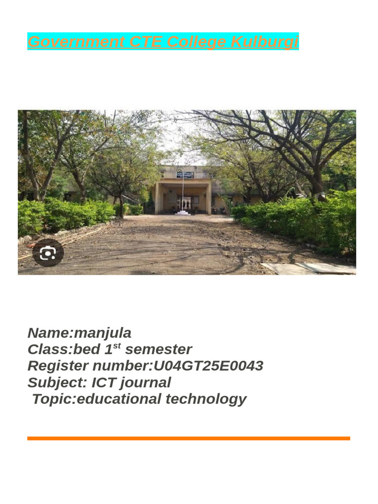 Educational Technology | PDF | Educational Technology | Learning