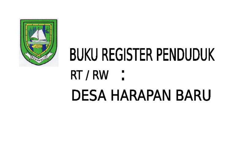 Cover Register Penduduk | PDF