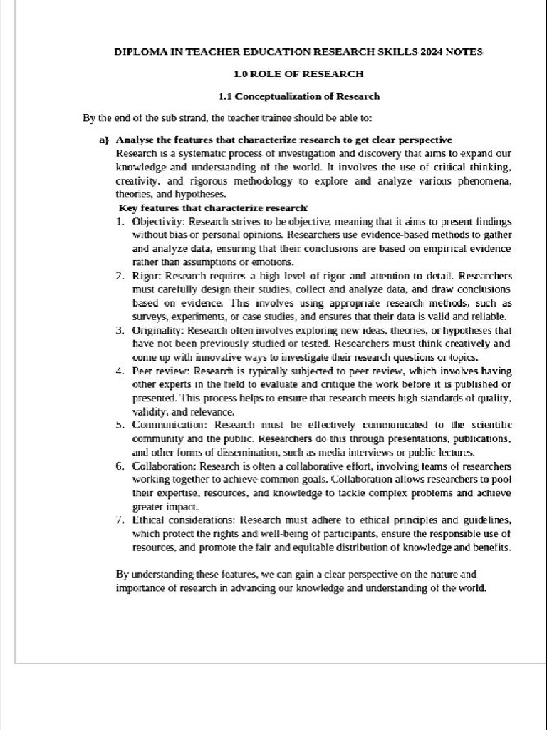 Dte Research Notes | PDF
