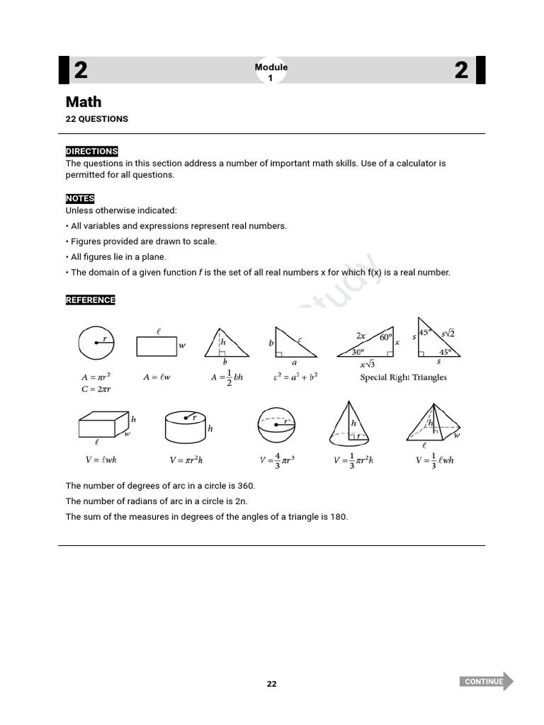 80. Practice Test 80-Math | PDF | Circle | Angle