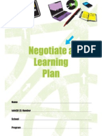 Negotiate A Learning Plan