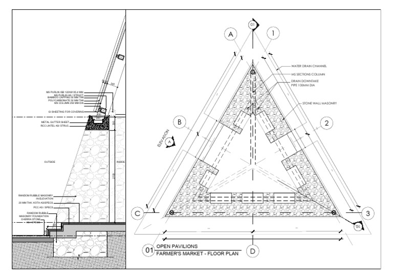 10m Detail Plan & Section | PDF | Architectural Design | Architecture