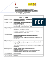 Programa del Foro contra el Racismo