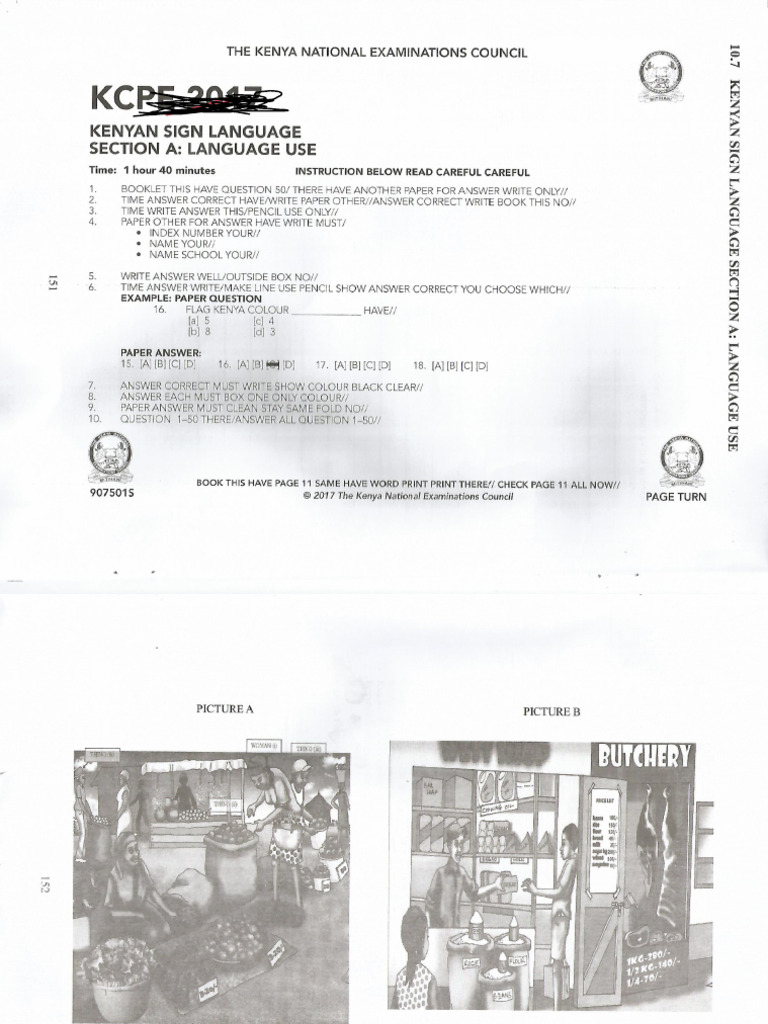 2017-KCPE-KNEC-SIGN-LANGUAGE-USE-Q | PDF