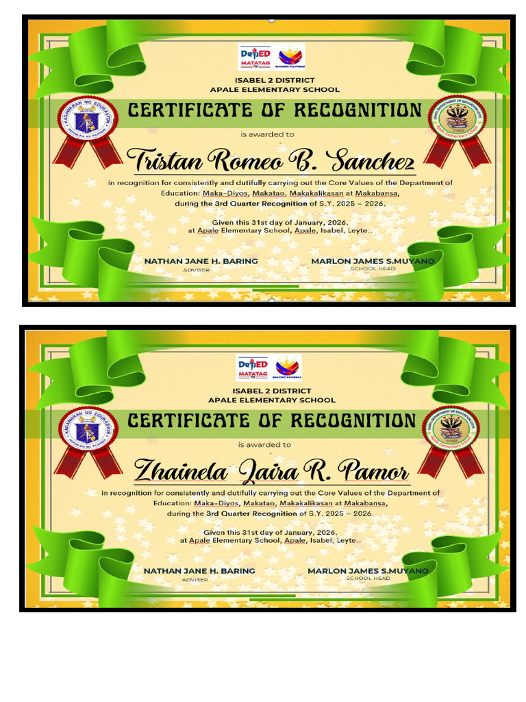 Conduct Award | PDF