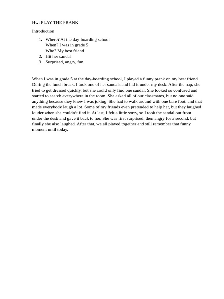 Play the Prank | PDF