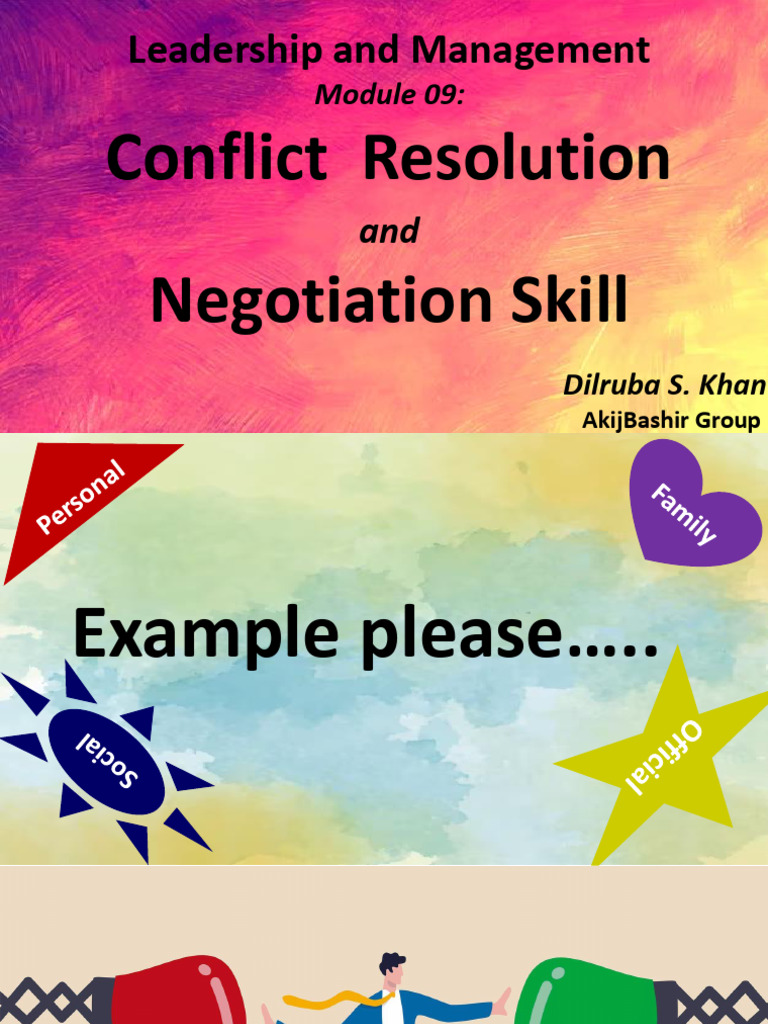 Conflict Resolution & Negotiation Skills | PDF | Negotiation | Conflict ...