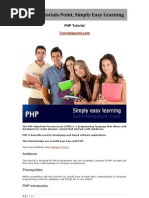 Tutorials Point, Simply Easy Learning: PHP Tutorial