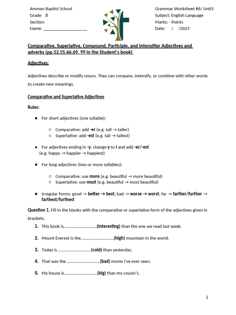 Adjectives and adverbs | PDF | Adjective | Adverb