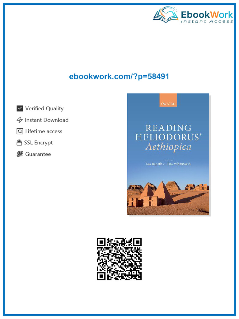 Completed book Reading Heliodorus' Aethiopica Tim Whitmarsh Editor pdf ...