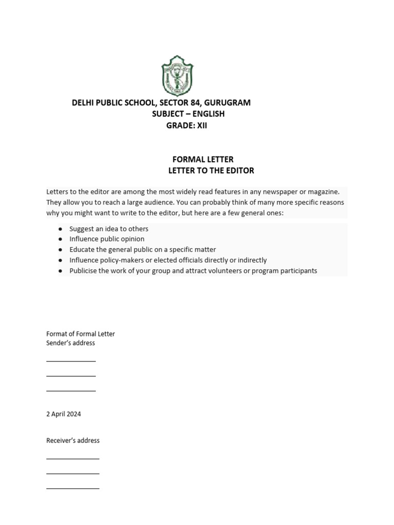 1775194557684 Notes and Samples Letter to Editor | PDF | Letter To The ...