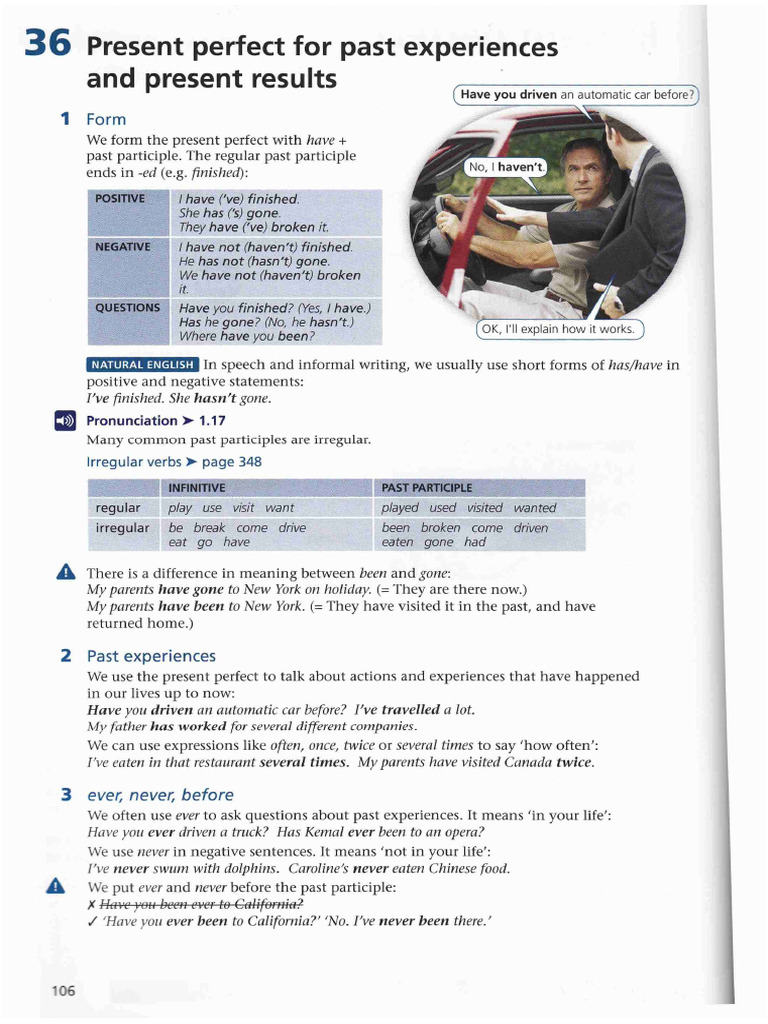 Present Perfect vs Past Simple Theory and _s_removed | PDF
