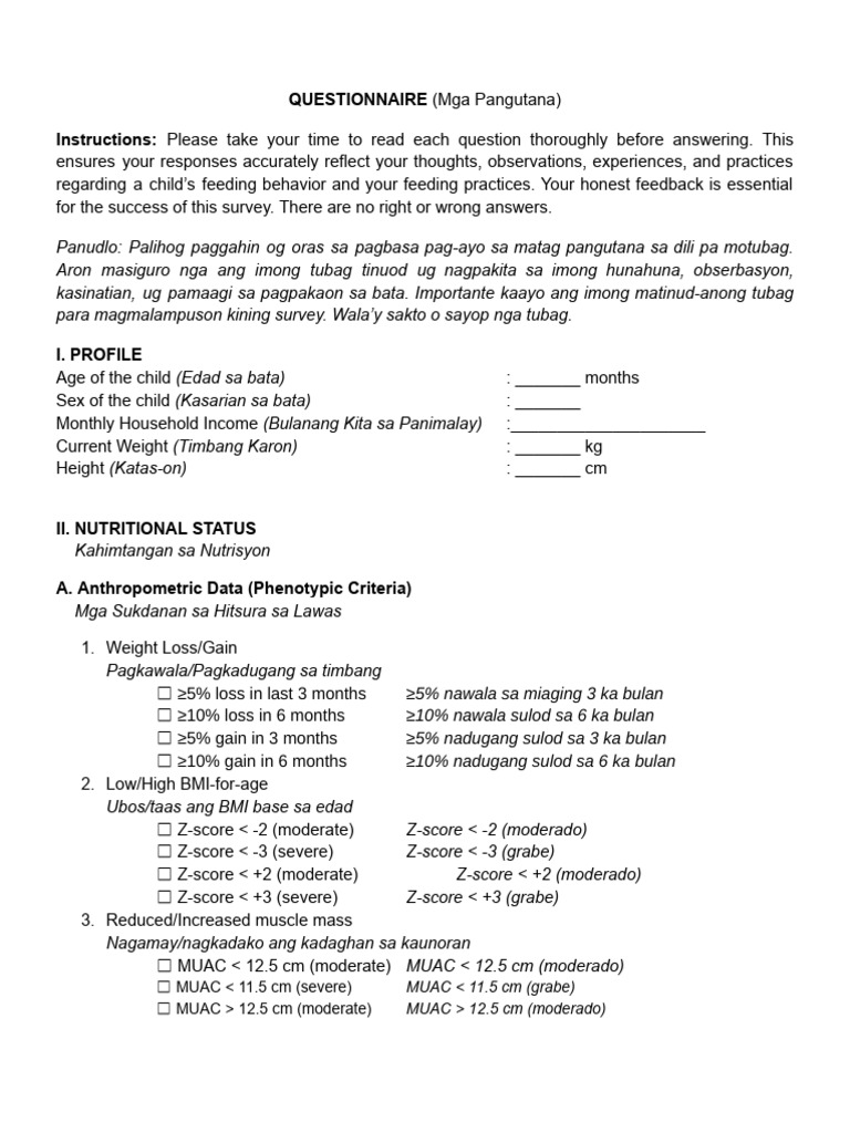 Pilot-Testing-Questionnaire-Only | PDF
