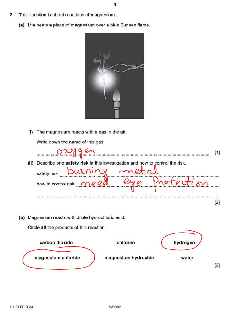 Chapter 8 Progression Questions Science Solved (1) | PDF
