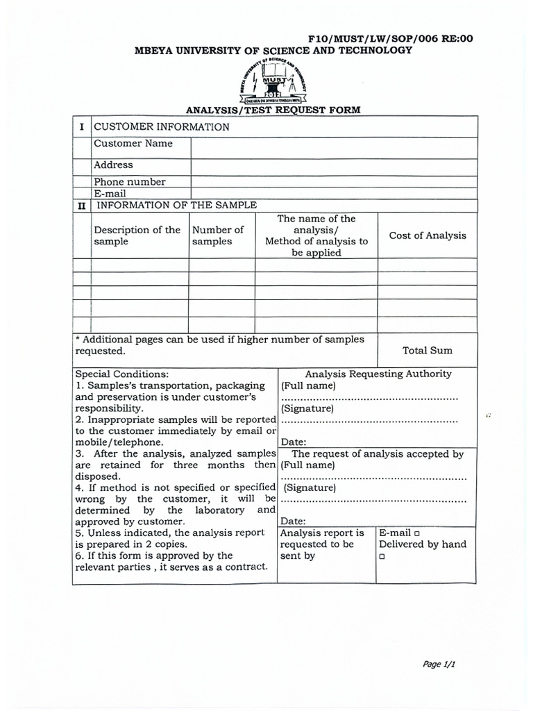 Sample Form | PDF