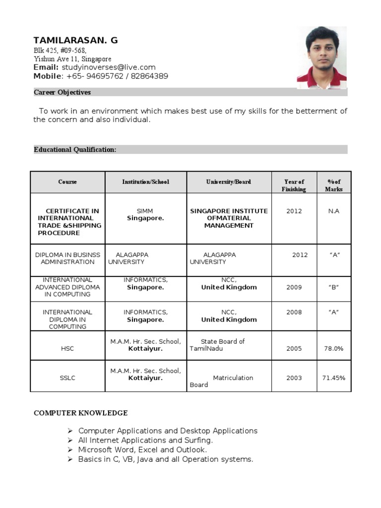 Tamil Logistics PDF Cargo Singapore