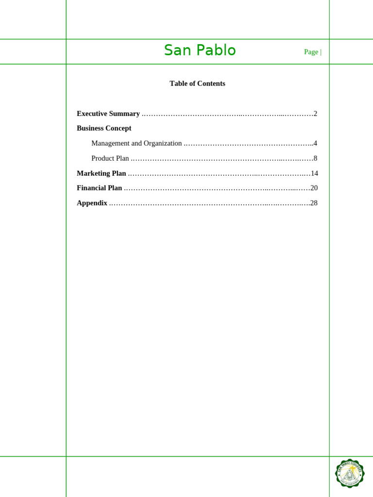11111111business Plan _ Cbc _final | PDF