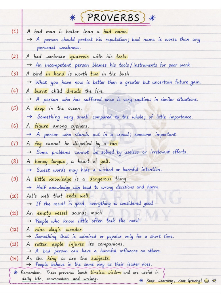 Proverbs | PDF