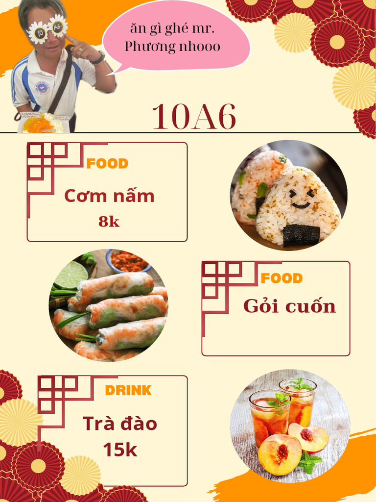 Orange Simple Food Menu Menu.pdf | PDF