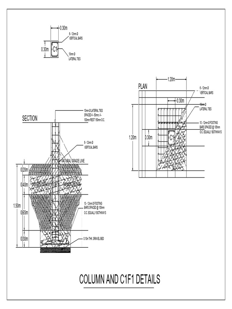 Building Design COLUMN DETAILS | PDF