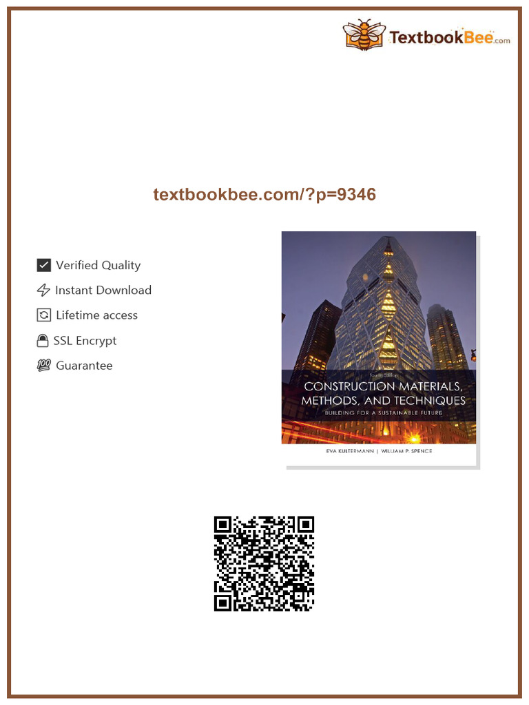 Get Full Construction Materials Methods and Techniques 4th Edition ...