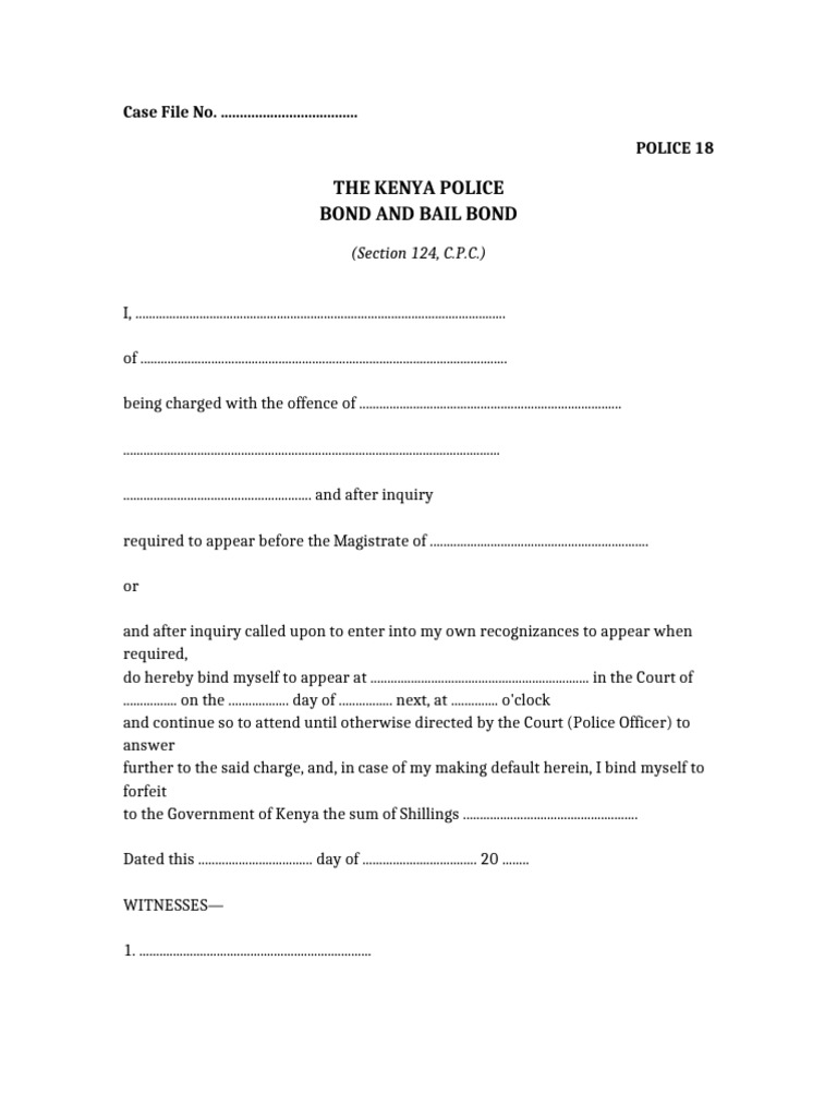 Police 18 Form Formatted | PDF