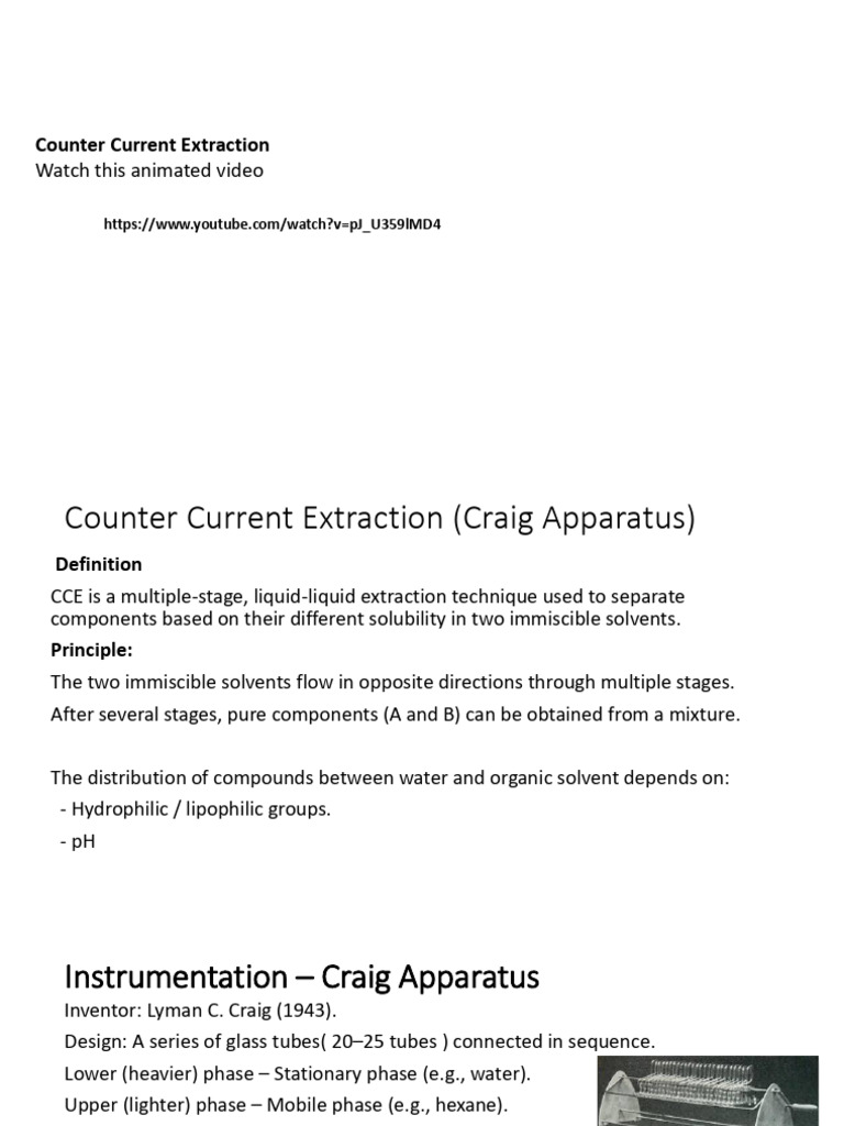 26.Counter Current Extraction | PDF