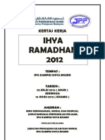 KERTAS KERJA Ihya' Ramadhan 2012 