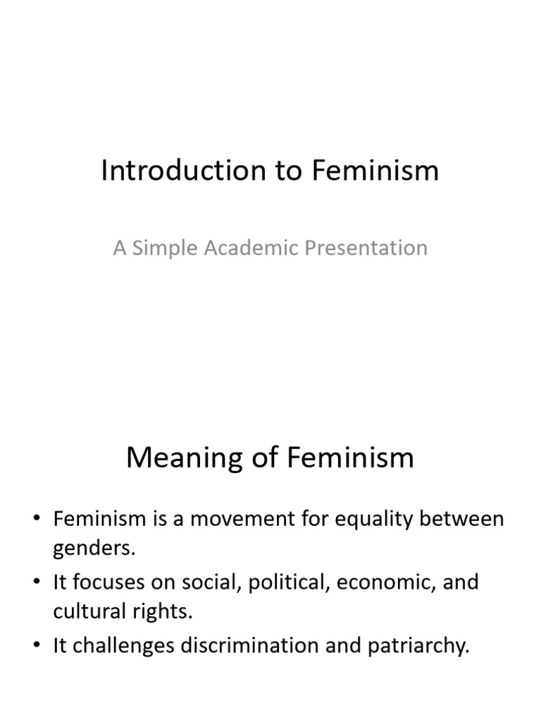 Introduction to Feminism | PDF