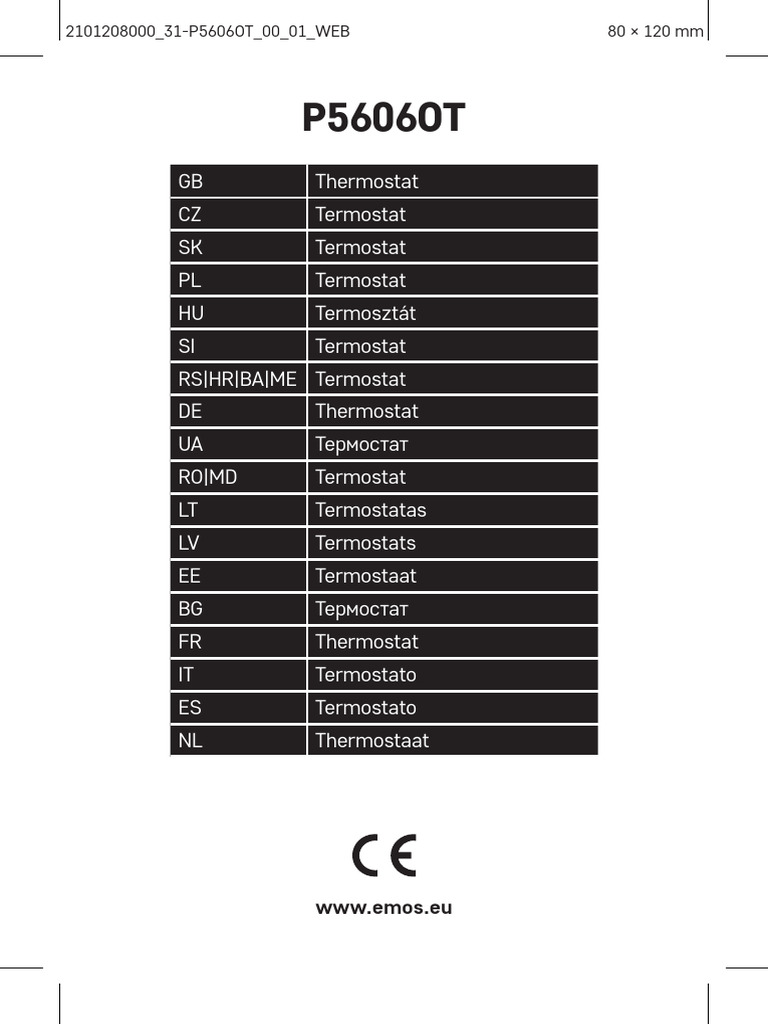 Termostato | PDF | Thermostat | Switch