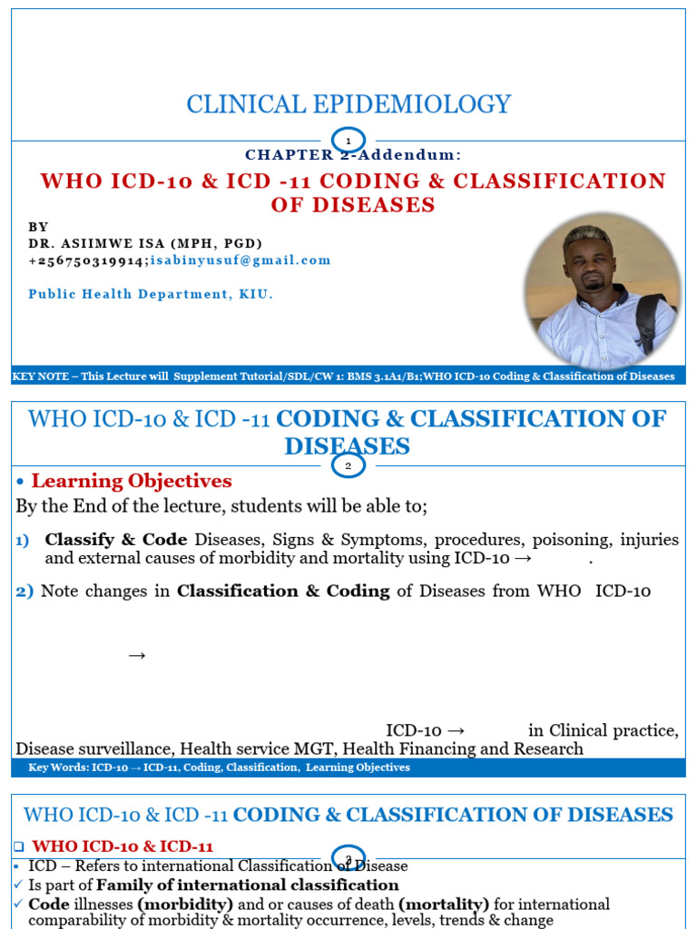 WHO ICD 10 & ICD 11 - Coding & Classification of Diseases | PDF ...