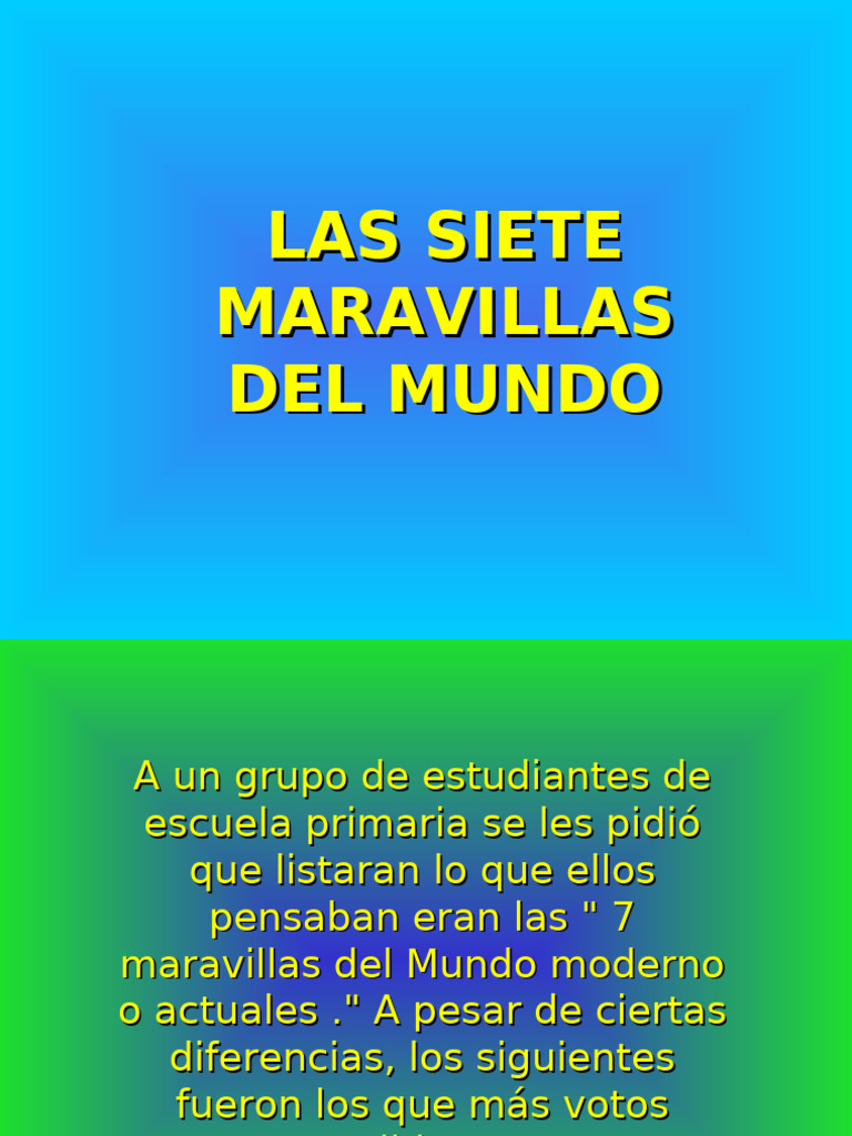 7 Maravillas | PDF