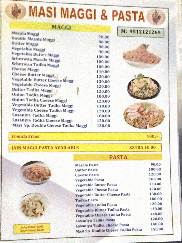 Masi Maggi & Pasta | PDF