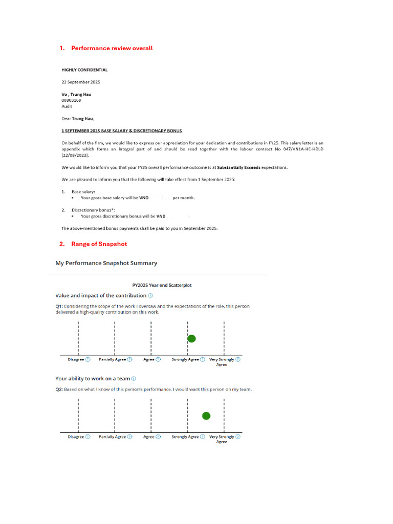 Performance Review and Snapshot (1) | PDF