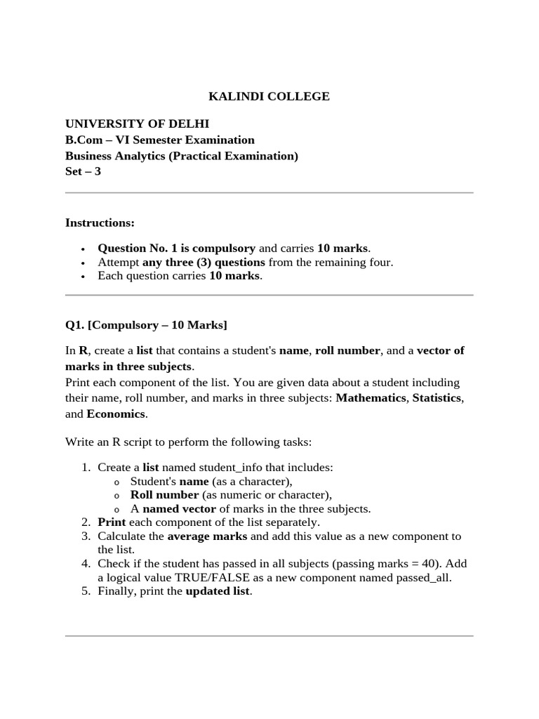 1 ba paper 2026 | PDF | Descriptive Statistics | Statistical Analysis