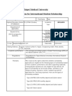 2012 Scholarship Application Form