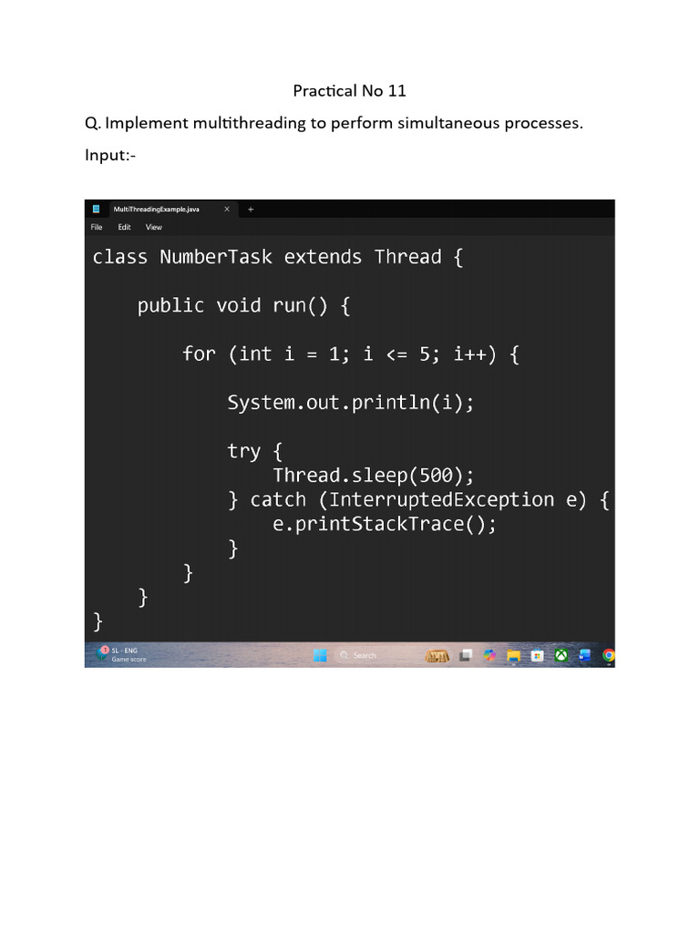 Practical No 11 | PDF