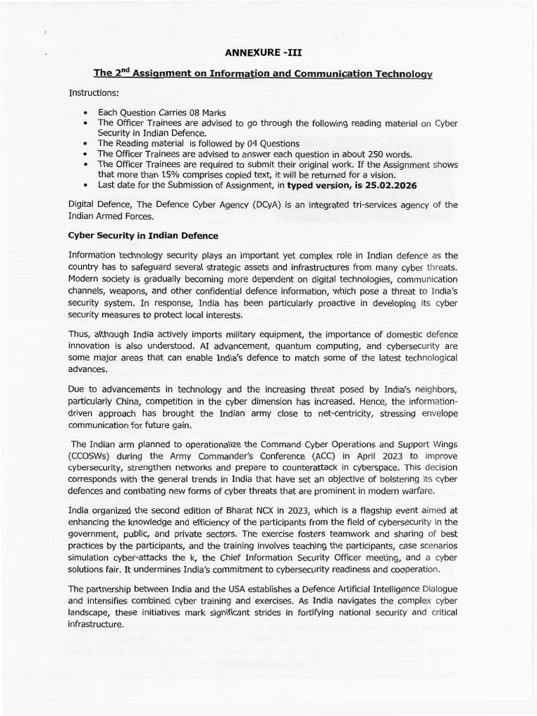 2nd Assignment Circular information and communication technology | PDF ...