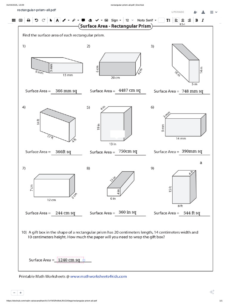 Rectangular Prism All.pdf _ DocHub | PDF