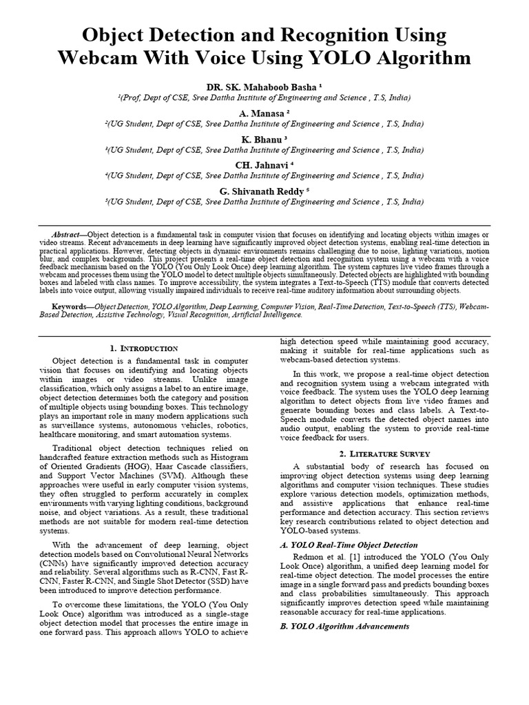 STU1078 _ Object Detection and Recognition Using Webcam With Voice ...