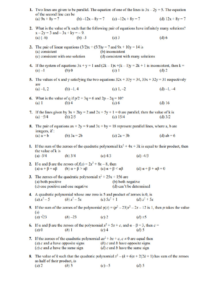 Maths Test | PDF