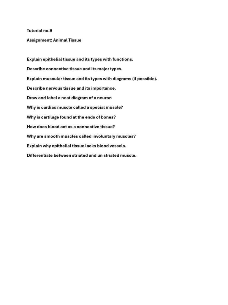 Biology Tutorial | PDF