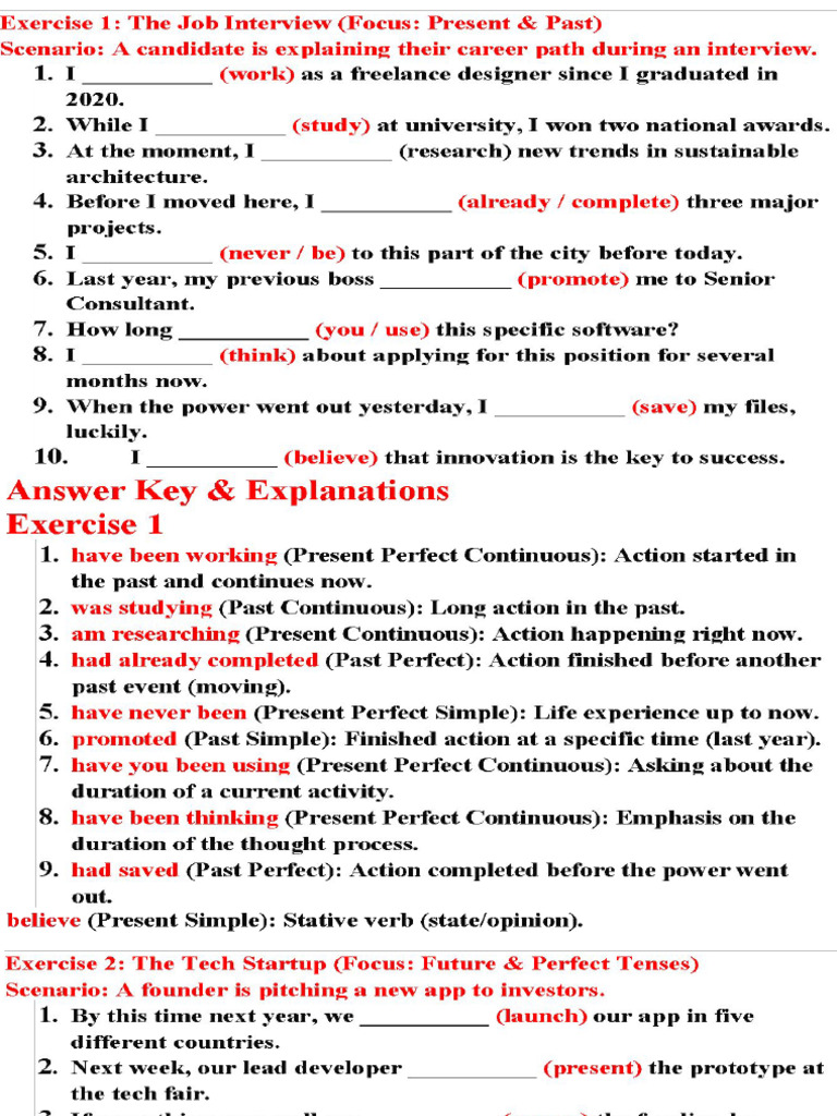 Index Exercise Grammar | PDF
