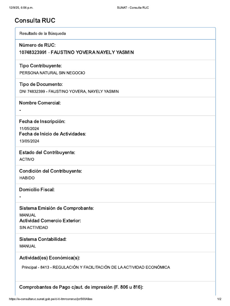 ruc yo | PDF