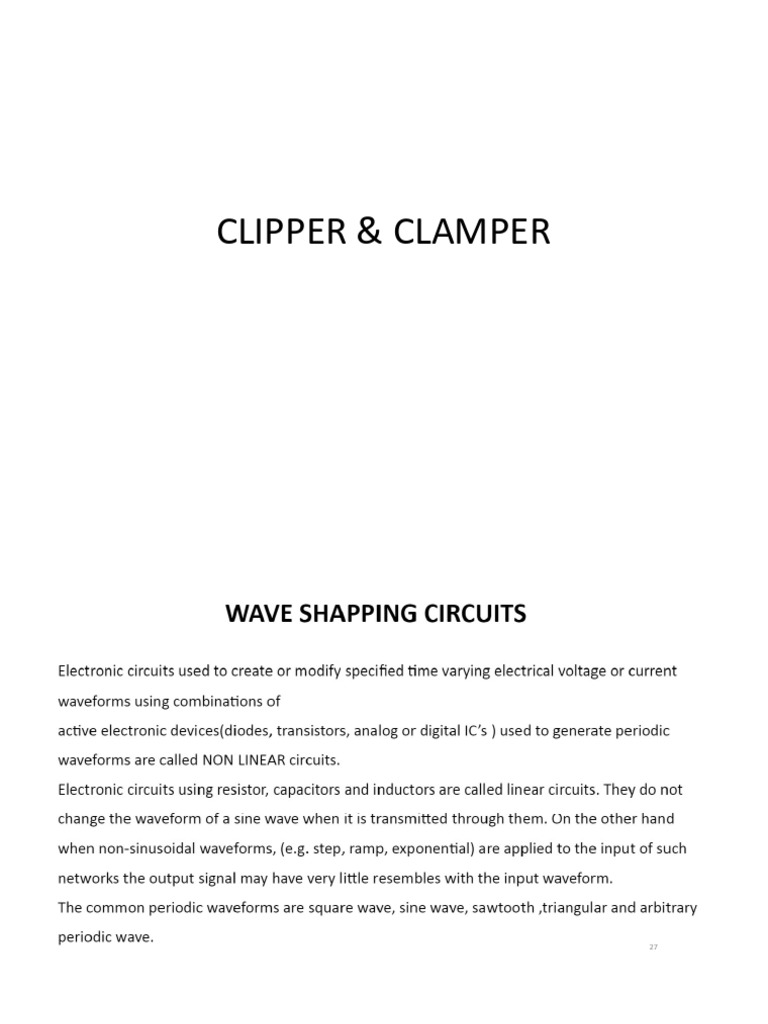 Clipper & Clamper | PDF