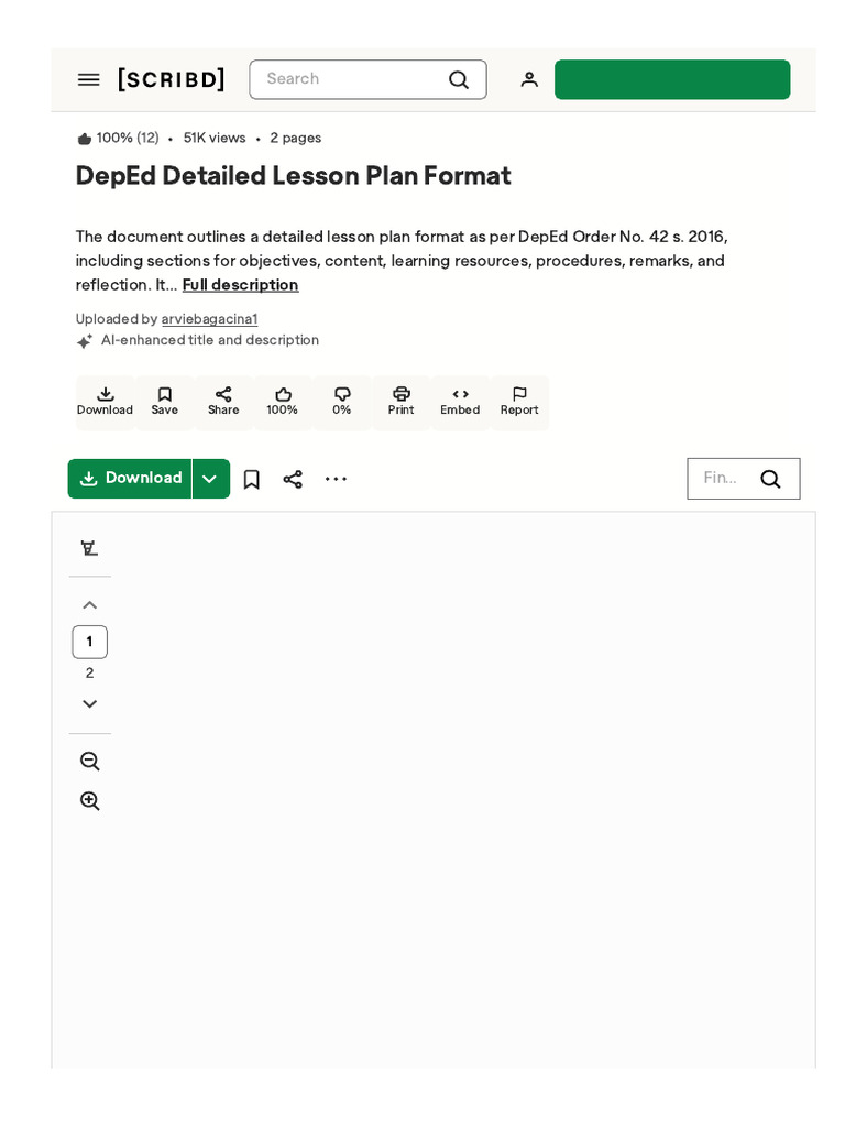 Www.scribd.comdocument933140382Detailed Lesson Plan DepEd Format | PDF