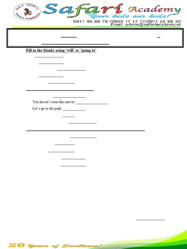 Grade 8 English WorkSheet Seven | PDF