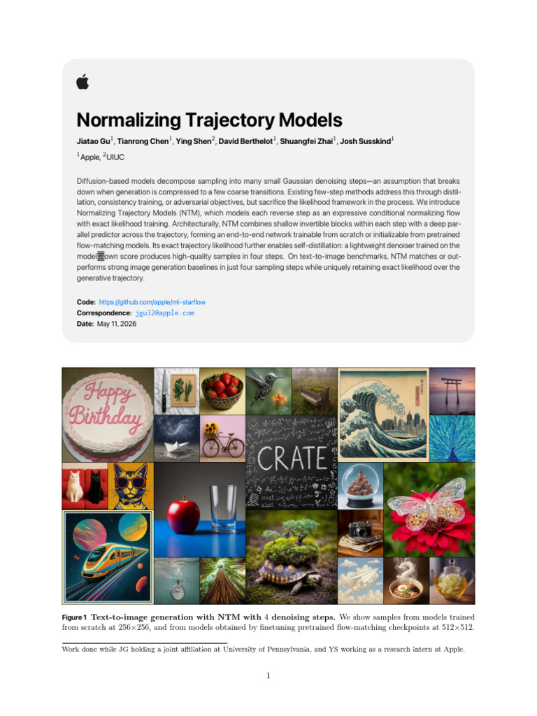 Normalizing Trajectory Models | PDF | Normal Distribution | Applied ...