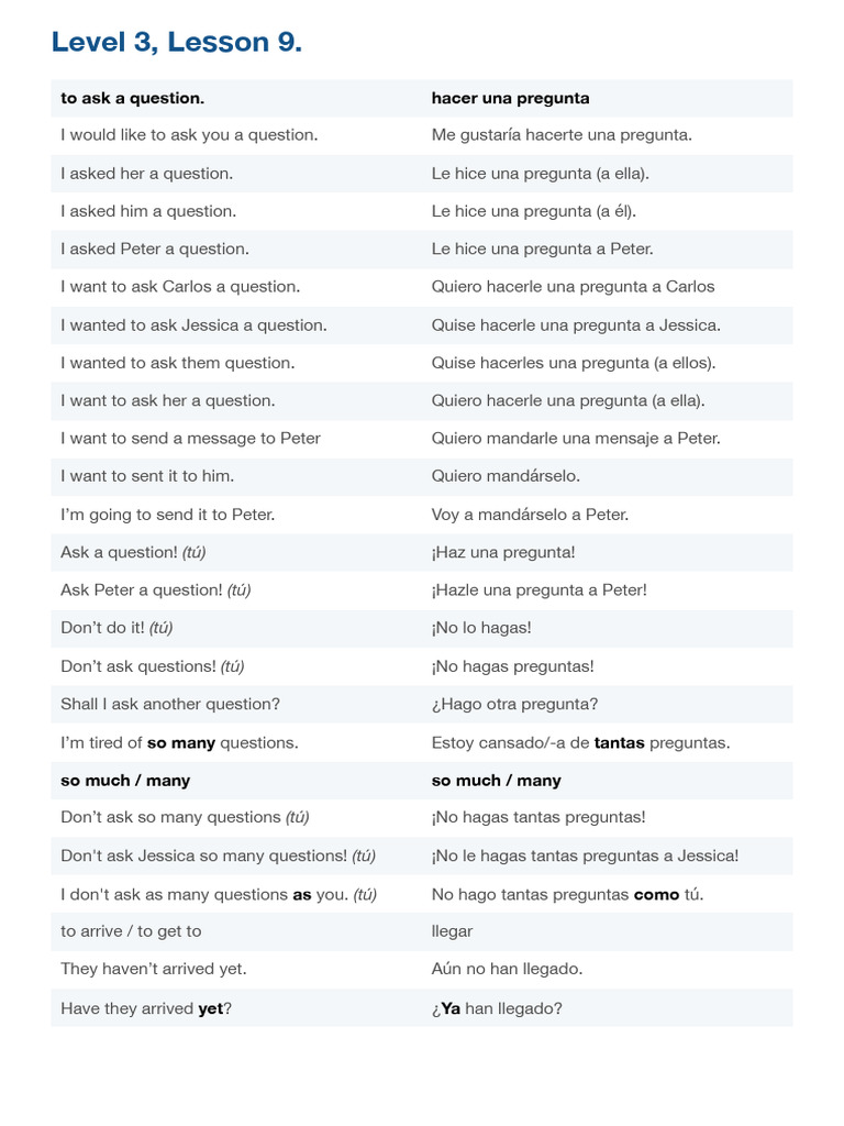 1.1 Level 3, Lesson 9. Transcript. | PDF